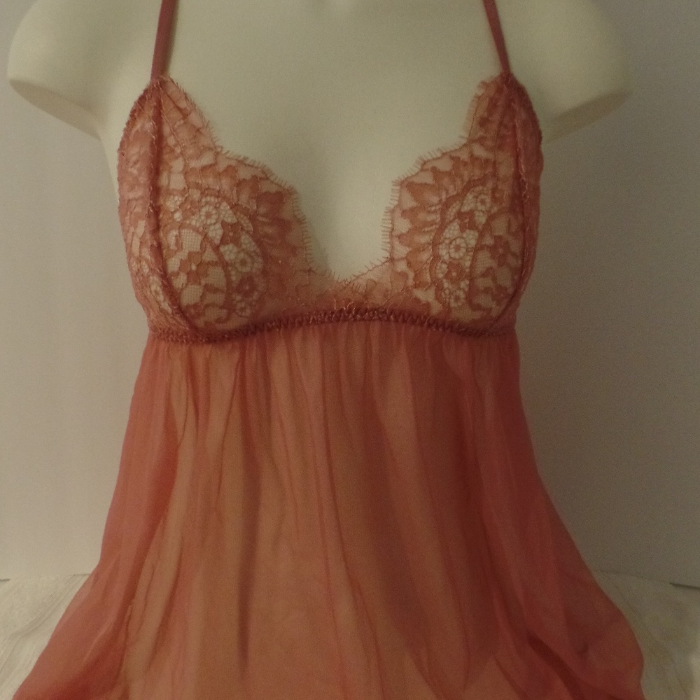 Victoria's Secret Baby Doll Chemise Lace Top Only